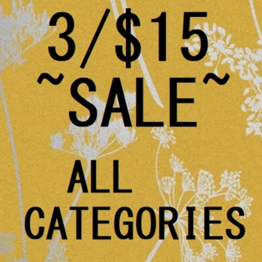 3/$15. Bundle SALE